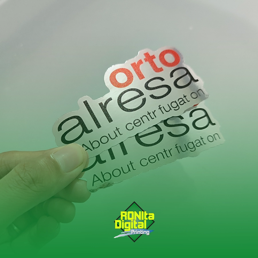 Stiker Chrome Maxdecal UV PSH CMYK Diecut