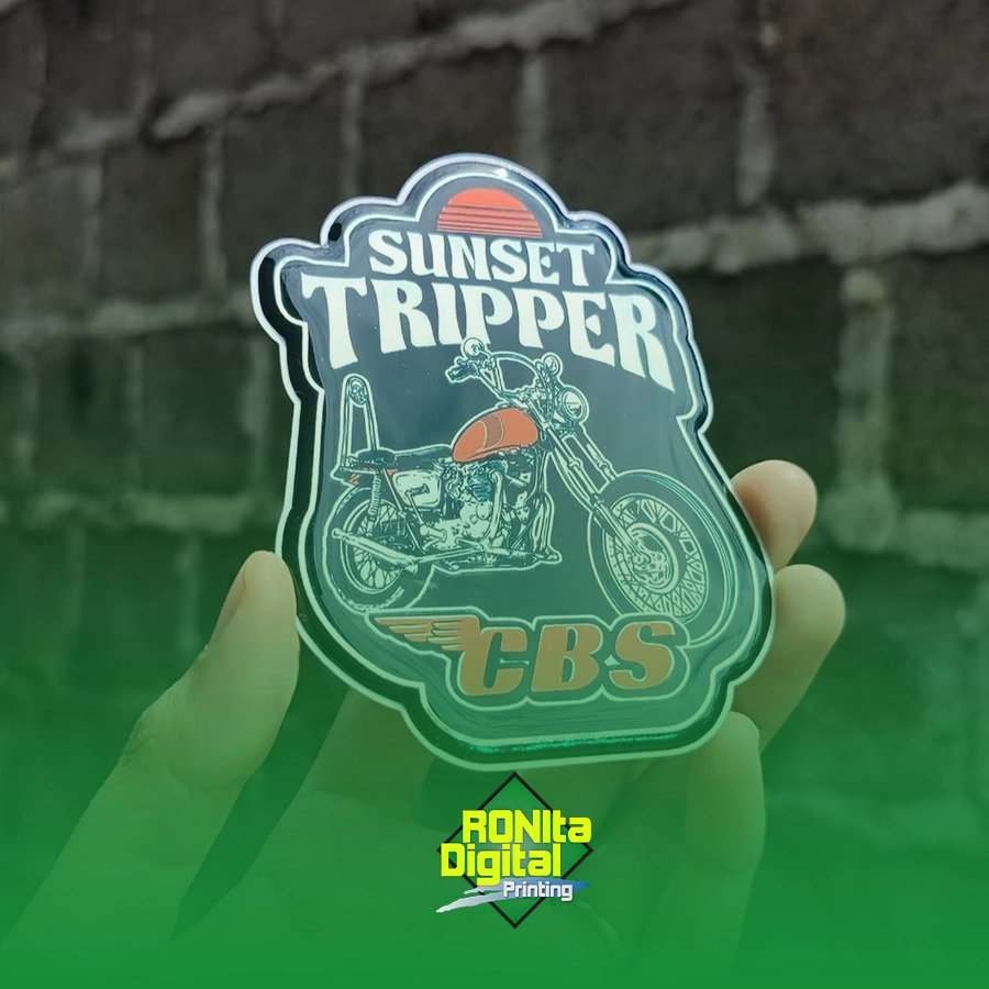 Stiker Chrome Maxdecal Timbul Resin