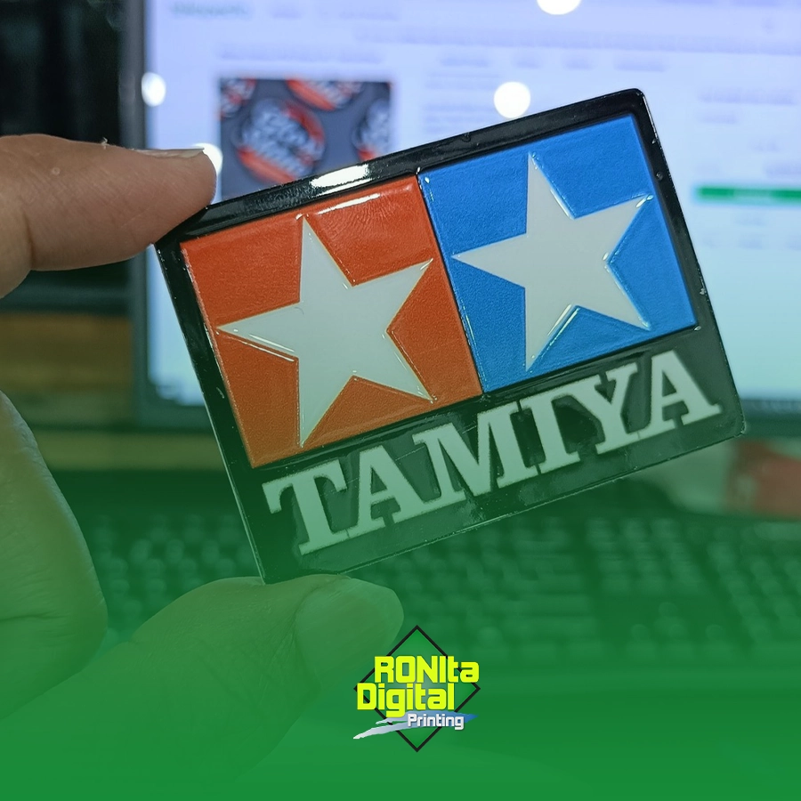 Stiker Emboss Digital