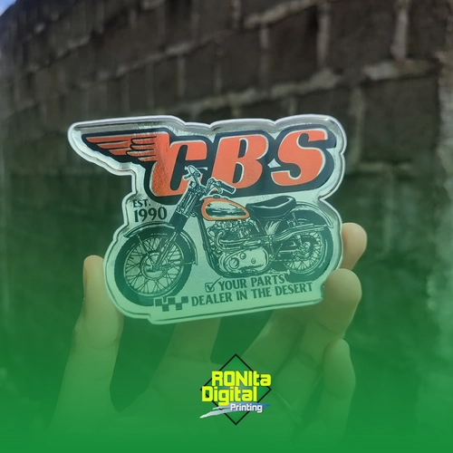 Stiker Chrome Maxdecal Timbul Resin