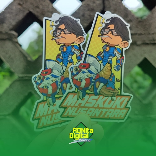 Stiker Vinyl Maxdecal UV Gell Diecut