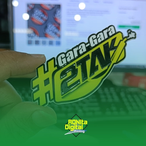 Stiker Emboss Digital